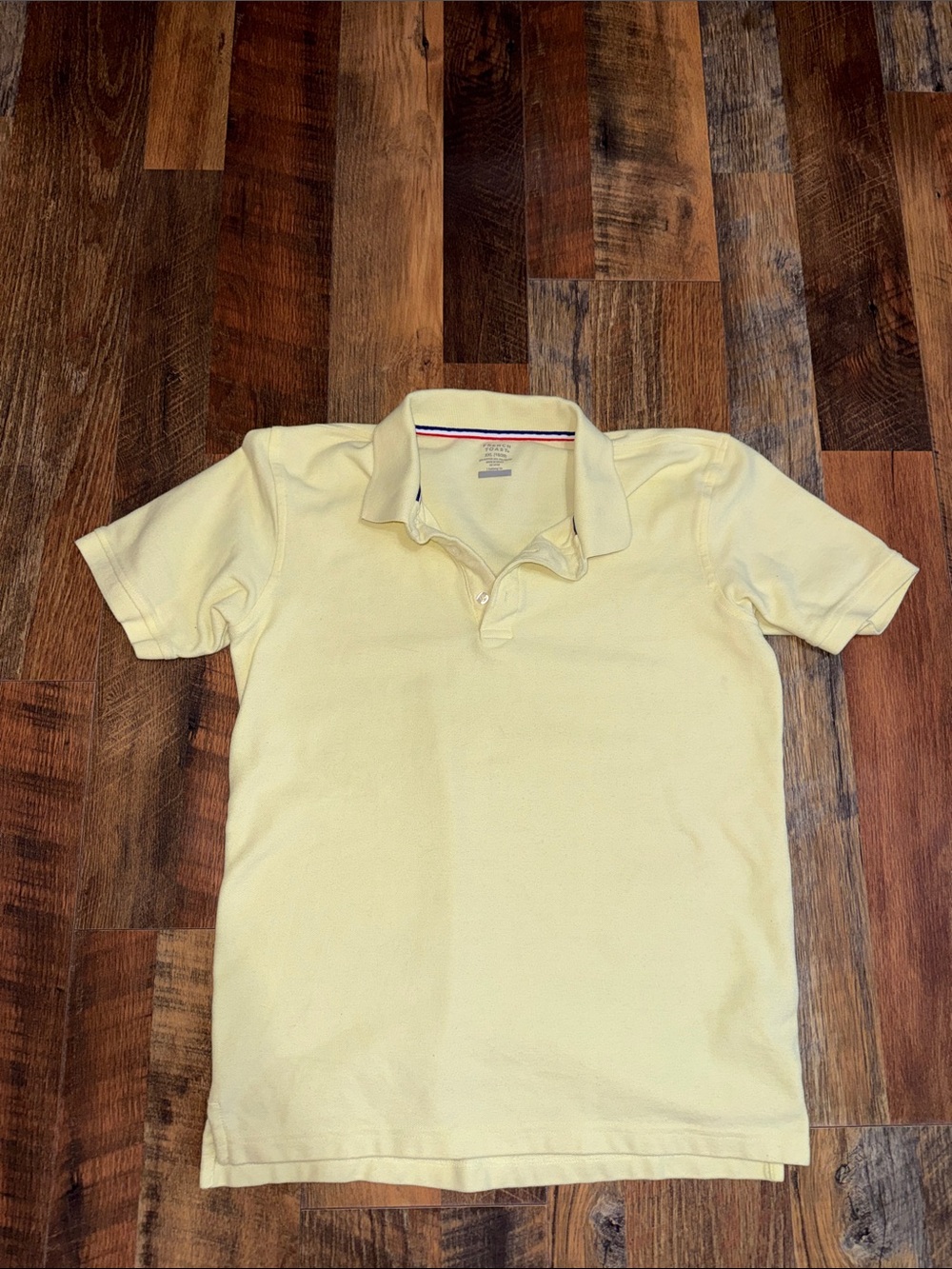 Boys Classic Polo Shirt in Pale Yellow